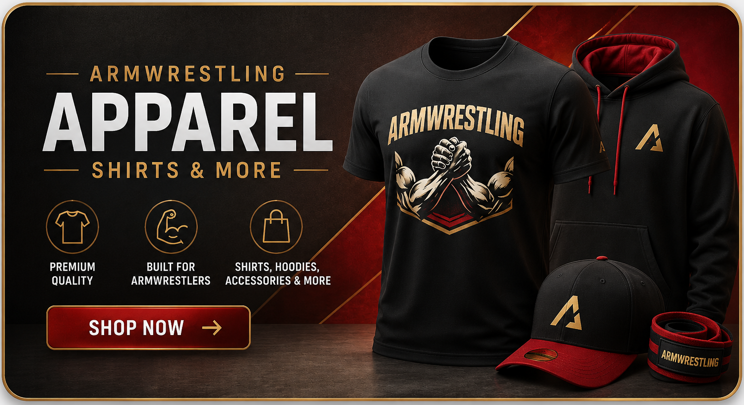 Armwrestling apparel: shirts, hoodies, accessories and more. Original Armwrestling Sudbury apparel artwork.
