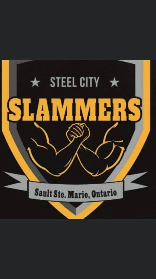 Steel City Slammers armwrestling logo, Sault Ste. Marie, Ontario